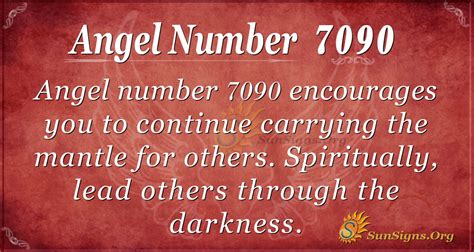 7090 Angel Number Spiritual Meaning And Significance.